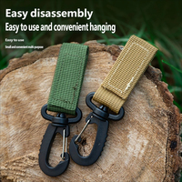 Sangle tactique d'extérieur avec crochet pour sacs à dos de montagne, boucle triangulaire portable à dégagement rapide pour le camping, porte-clés multifonctionnel