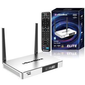 Stream box TV 2024 vSee Box V2pro V1 Max Elite S4 S5 V3 w/ Bluetooth Voice Remote 32G Wi-Fi 6