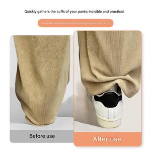 Attaches de pantalon réglables pour rehausser les pantalons longs sans couture, clips anti-attraction pour jambes de pantalon en laine épaisse et jeans - Product Image 2
