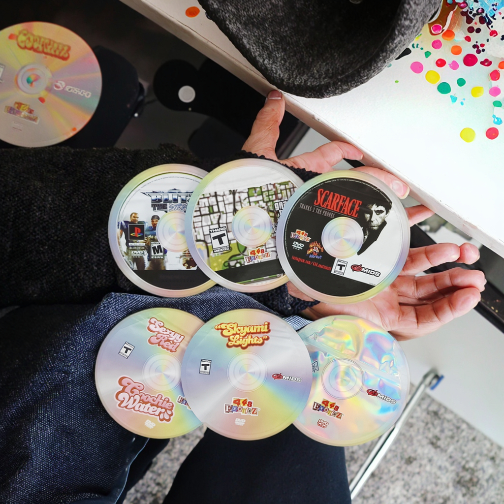 Custom Luxury Die Cut Mylar Bags Round Cd Reclosable 3.5g 7g Shaped Bag with Zipper Aluminum Foil