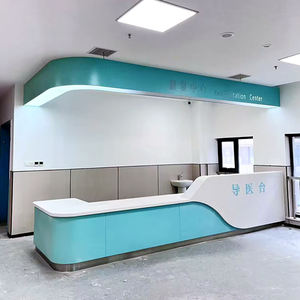Furnitur Resepsionis Rumah Sakit Modern yang Tahan Lama dengan Desain Khusus, untuk Klinik Medis dan Meja Perawat, dengan Konstruksi Baja - Product Image 1