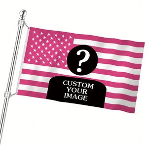 Drapeaux de conception USA personnalisés en gros d'usine dans n'importe quelle taille avec une bonne qualité accepte n'importe quel logo - Product Image 1
