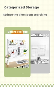 Organizzatore di stoccaggio per Garage multifunzionale con pannello Pegboard da parete a parete prezzo di fabbrica - Product Image 5