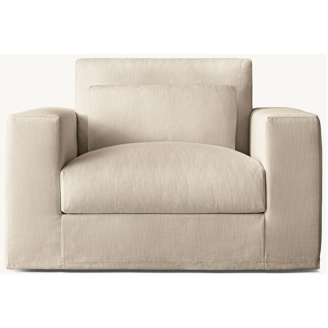 Modern Popular Style Fabric Sofa Living Room Bedroom Single Seat Sofa and Pedal Combination