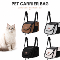 Lit pour chien Central Control Car, Caisse de transport portable pour animaux, Lit pour chat toutes saisons, Harnais de transport pour animaux pour siège avant, pour usage extérieur