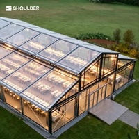 Tentes de mariage de luxe personnalisées en aluminium imperméables, tentes de réception de grande envergure pour cérémonies de mariage en plein air et événements