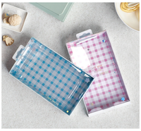 Nouveau style de vente au détail d'étui de téléphone portable rose boîte d'emballage d'étui de téléphone portable avec fenêtre transparente en PVC en stock