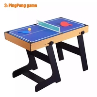 Table de jeu multifonction pliable, tennis de table, billard, divertissement, billard, vente en gros, mini 5 en 1, unisexe, football de table, couleur personnalisée