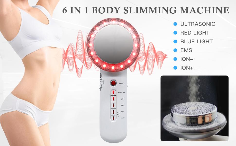 3 In 1 Ultrasonic Beauty Massager 1 MHz Infrared Ultrasonic EMS Beauty Device