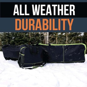 Échantillon gratuit Qunature Sac de ski rembourré à roulettes pour l'hiver, pour deux skis, snowboard, voyage, imperméable, sac à roulettes pour le patinage - Product Image 4