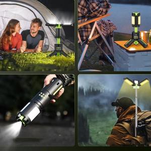 10050mAh <b>Rechargeable</b> LED <b>Camping</b> Lantern 6000LM Super Bright Magnetic Rotatable Telescopic Tent <b>Light</b> - Product Image 6