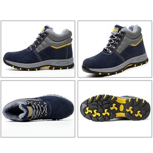 Chaussures de sécurité de travail thermiques en fourrure, nouvelle conception, hiver, <span class=keywords><strong>anti</strong></span>-perforation, <span class=keywords><strong>anti</strong></span>-écrasement, embout en acier, pour travaux en extérieur - Product Image 5