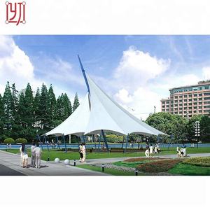 Structure de gazebo paysager Plaza avec membrane en PVDF PTFE, auvent de terrasse - Product Image 6