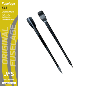 ปีกหน้า PNG/BSC ขนาด 643 มม. สีดำ โครงสร้างอลูมิเนียมแบบ Ultrashort Fuselage สำหรับ Winging Wake Downwind Lake Pumping Foiling Surfing 643 มม. PNG/HPS/BS - Product Image 1