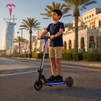Mini Scooter Eléctrico Plegable de 24V 150W con Batería de Litio, Luz LED y Marco Ligero de Aluminio para Adolescentes, Venta al Por Mayor