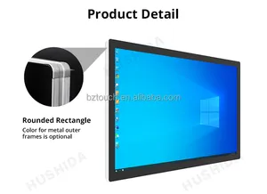 شاشة رقمية HUSHIDA LCD Totem تعمل باللمس لافتات الإعلانات الداخلية شاشة الإعلان تعمل باللمس 21 بوصة