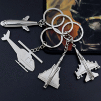 Promotion de gros Porte-clés souvenir 3D métal avec logo personnalisé Mini avion Porte-clés avion Llavero Porte-clés avion