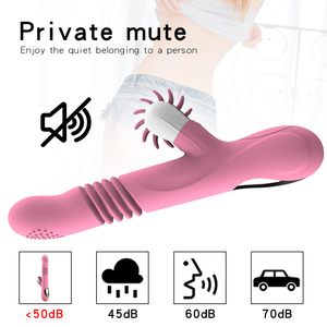 Pink Clitoral <b>Vibrator</b> with Rotating Ball and Thrusting Function Food Grade Silicone 100% Waterproof Sex Toy for Women - Product Image 2