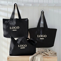 Sac fourre-tout en toile de coton grand format personnalisé, écologique, avec poignées en corde, recyclable, réutilisable, logo imprimé, idéal pour les courses - Offre Spéciale