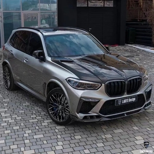 Runde High Quality LD Style Body Kit for Bmw X5M Carbon Fiber Car Bumpers Front Lip Rear Diffuser Side Skirts Top Wing <strong>Spoiler</strong> - Product Image 5