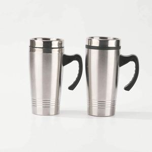 Adults Modern Design Vacuum Insulated Travel Friendly Handle And Lid Stainless Steel Tumbler - Product Image 2