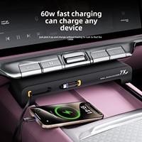 Station d'accueil pour désodorisant de voiture pour Zeekr 7X, adaptateur allume-cigare, charge rapide QC3.0, charge filaire