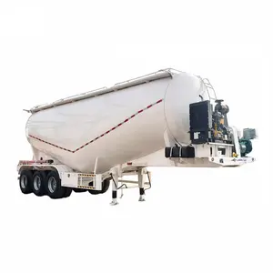 Top Factory New V-Typ Bulk Cement Tank Truck Anhänger 40 Tonnen 50 Tonnen 60 Tonnen Stahl Dry Cement Bulker Silo Tanker Sattel auflieger