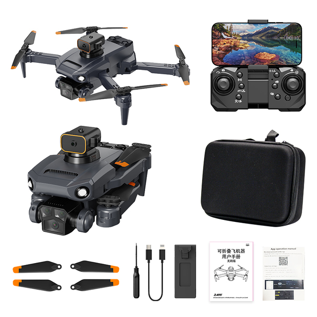 Factory 4K Drone Triple HD Cameras P8 Pro Professional Drones Obstacle Avoidance 5G Brushless Motor Foldable Quadcopter