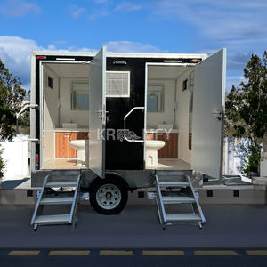 Remorques sanitaires chinoises 2025, toilettes et douches extérieures, remorque à vendre, salle de bain portable de luxe - Product Image 6