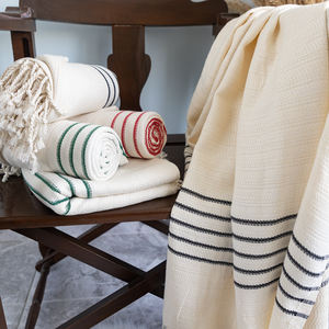 Best Price Turkish Peshtemal Fouta 70% Turkish Cotton 30% <b>Bamboo</b> Striped Quick Dry Eco-Friendly Sand-Free Absorbent Sustainable - Product Image 4