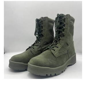 TSB21 Ankle Light Weight Outdoor Sports Hiking Hunting Camping Boots Breathable Green Suede Rubber Outsole - Product Image 1
