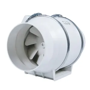 4 6 8 Inch 110-240V Air Blower Ventilation Ec Inline Duct Booster Fan for Hydroponics/Greenhouse/Hotel with Speed Controller