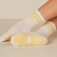 Chaussettes de yoga et de pilates en coton de qualité supérieure avec logo personnalisé, antidérapantes, vente en gros pour les magasins de fitness