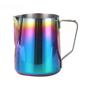 Factory Custom 350/600ml Sharp Spout Barista Latte Art Espresso Steaming Stainless Steel 304 Coffee Jug Milk Frothing Pitcher