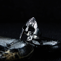 Bague de casque de masque de guerriers spartiates grecs vintage dominateurs en acier inoxydable pour hommes