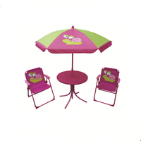 Set de Table pique-nique avec Parasol, chaise pliante, 1 ensemble, pour jardin, pique-nique, Parasol, HMD-G-803