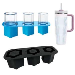 2024 último fabricante de cubitos de hielo de silicona para bandeja de cubitos de hielo de vaso de 20-40oz para taza Stanley para congelador