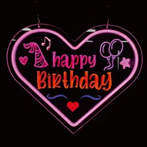 All'ingrosso Custom LED Neon USB <span class=keywords><strong>buon</strong></span> segno di natale consegna veloce per l'ufficio casa negozio al dettaglio arredamento interno No MOQ - Product Image 5