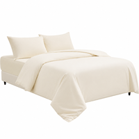 Ensemble de literie en microfibre brossée 85GSM, 100% polyester, ensemble de draps 4 pièces, plusieurs couleurs, OEM&ODM
