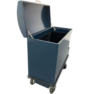 Chariot à 4 roues personnalisé moderne en métal pour hôtel Chariot à bagages construction en acier durable desservant restaurants centres commerciaux bar - Product Image 2