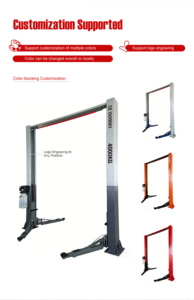 Hongtech HOT-TP4 4Ton Hydraulic Two Post <span class=keywords><strong>Car</strong></span> Lift Portable Automatic Lock Release Kapasitas Angkat 4000kg Daya Angkat 5 Tahun Garansi - Product Image 5