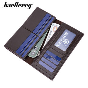 Cartera Larga para Hombre Baellerry, Color Marrón Oscuro, con Múltiples Ranuras para Tarjetas, Cierre de Cremallera, Porta Billetes, para Uso Diario - Product Image 2