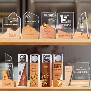 بيع بالجملة مخصص مجاني تصميم شعار تذكار خشبي الكريستال الخشب الكأس - Product Image 4