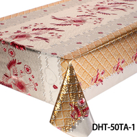 Nappe en PVC à motif floral répété, imperméable et anti-taches, en rouleau, pour protection de table – Prix usine