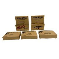 Boîte d'emballage personnalisée pour cartouches de 9 mm avec plateau en plastique, boîte à munitions vide en carton ondulé, fabricant, vente en gros