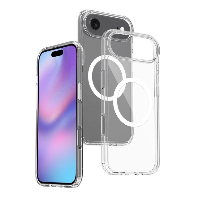 TPU+PC Anti Yellow Clear Full Cover Magnetic Charging Phone Case for iPhone 17 Air Compatible with 17 Series