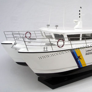 Saudi <b>Border</b> Coast Guard <b>Wooden</b> Model Boat Fast Delivery Handicraft Made in Vietnam Novelty Gifts - Product Image 1