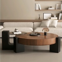 Table basse en bois massif de style italien, nordique, nouveau style chinois minimaliste pour petit appartement, salon, chambre à coucher