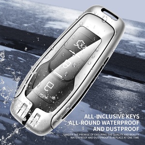 Étui de clé en alliage de zinc et cuir, entièrement enveloppant, anti-rayures, de luxe, pour clé Ford Focus, avec porte-clés, prix usine Chine - Product Image 3