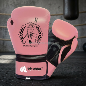 Guantes de Boxeo Rosas Personalizados Profesionales para Hombres Adultos, Cuero PU de Alta Calidad, Transpirables, con Cierre Cómodo, en Oferta - Product Image 3